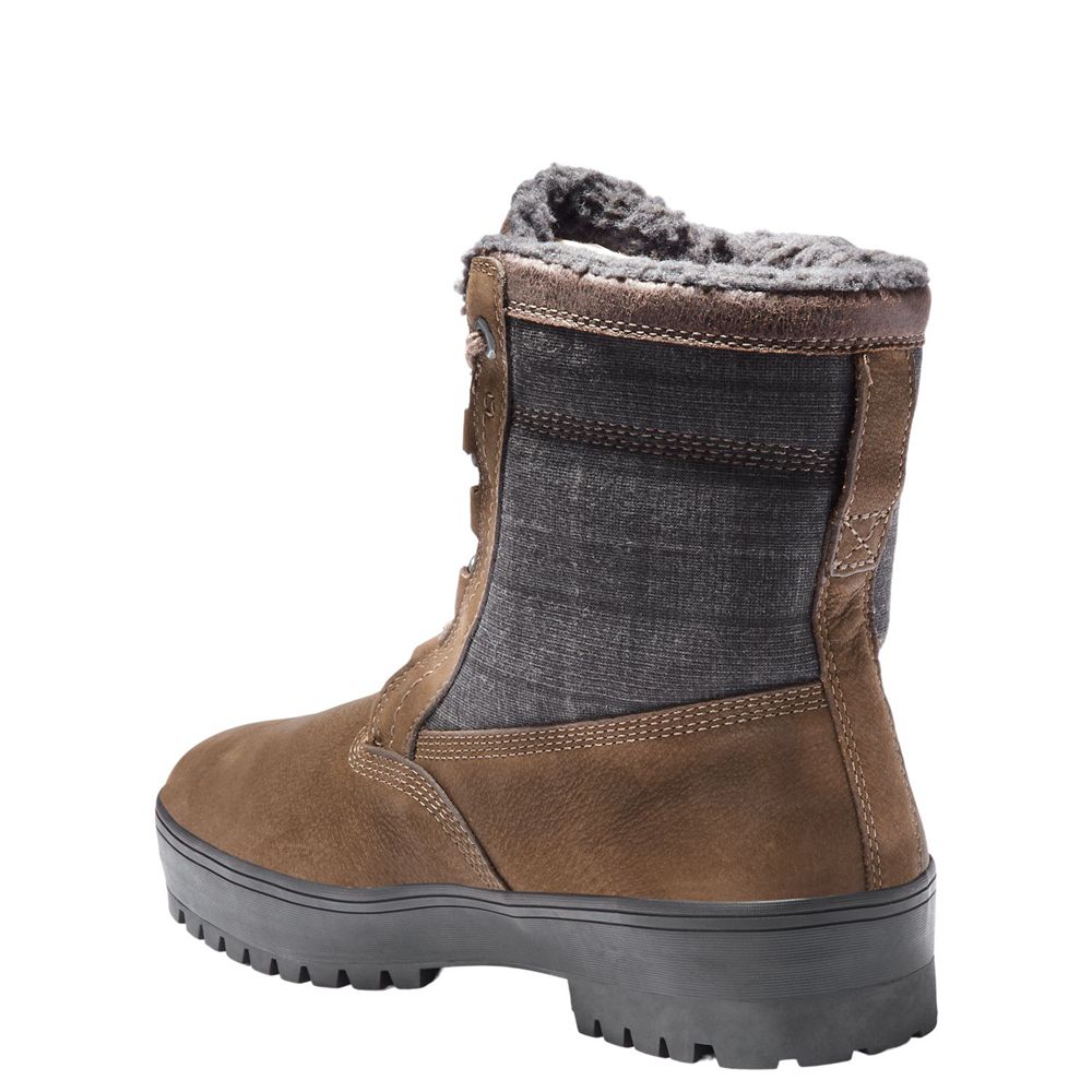 Timberland Μποτες Χιονιού Ανδρικα Βαθυ Καφε - Spruce Mountain Waterproof - Greece 8732516-JM